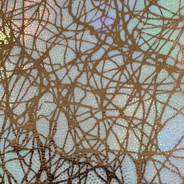 Polyester Spandex Foggy Foil Fabric 4-Way Stretch Chaos
