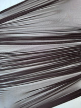 Chocolate Brown 4-Way Stretch Power Mesh