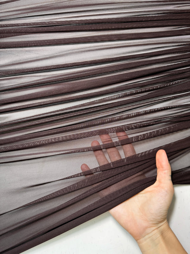 Chocolate Brown 4-Way Stretch Power Mesh