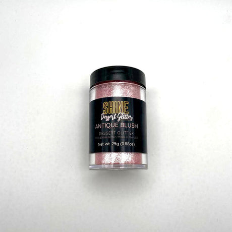 Antique Blush Shine Dessert Glitter for Edible Cakes, Cupcakes, and Desserts