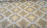Obli Golden Geige Reversible Heavy Chenille Upholstery Fabric - Golden Beige Geometric Pattern, 62" Width (1 Yard)