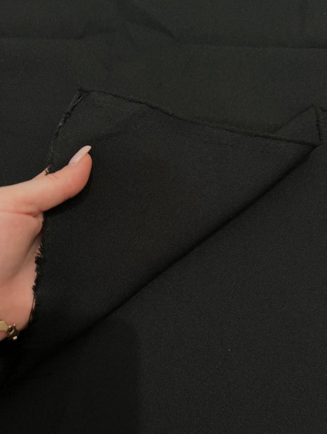 Black Poly Poplin