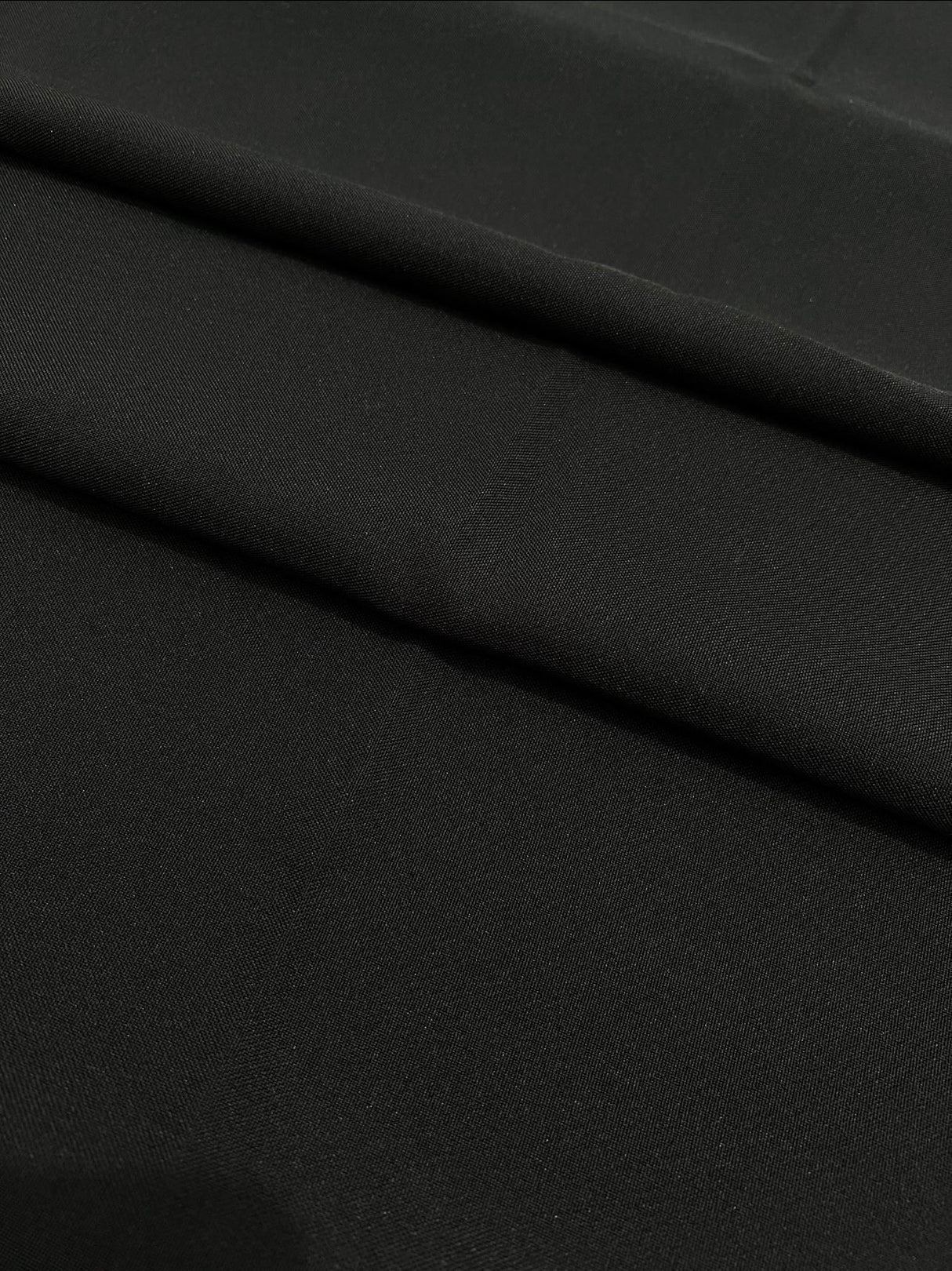 Black Poly Poplin