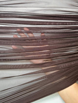 Chocolate Brown 4-Way Stretch Power Mesh