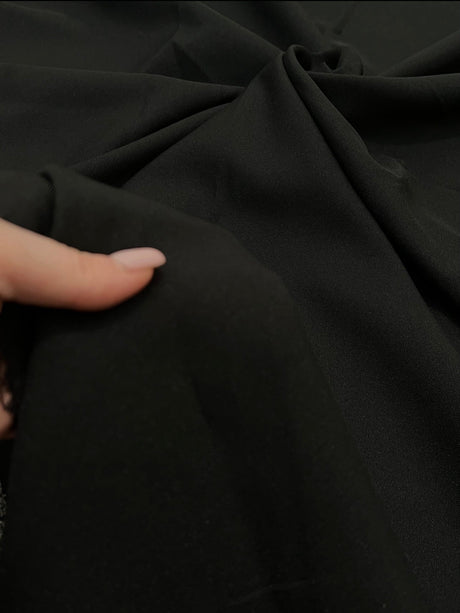 Black Poly Poplin