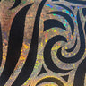 Nylon Spandex Paisley Foggy Foil Fabric