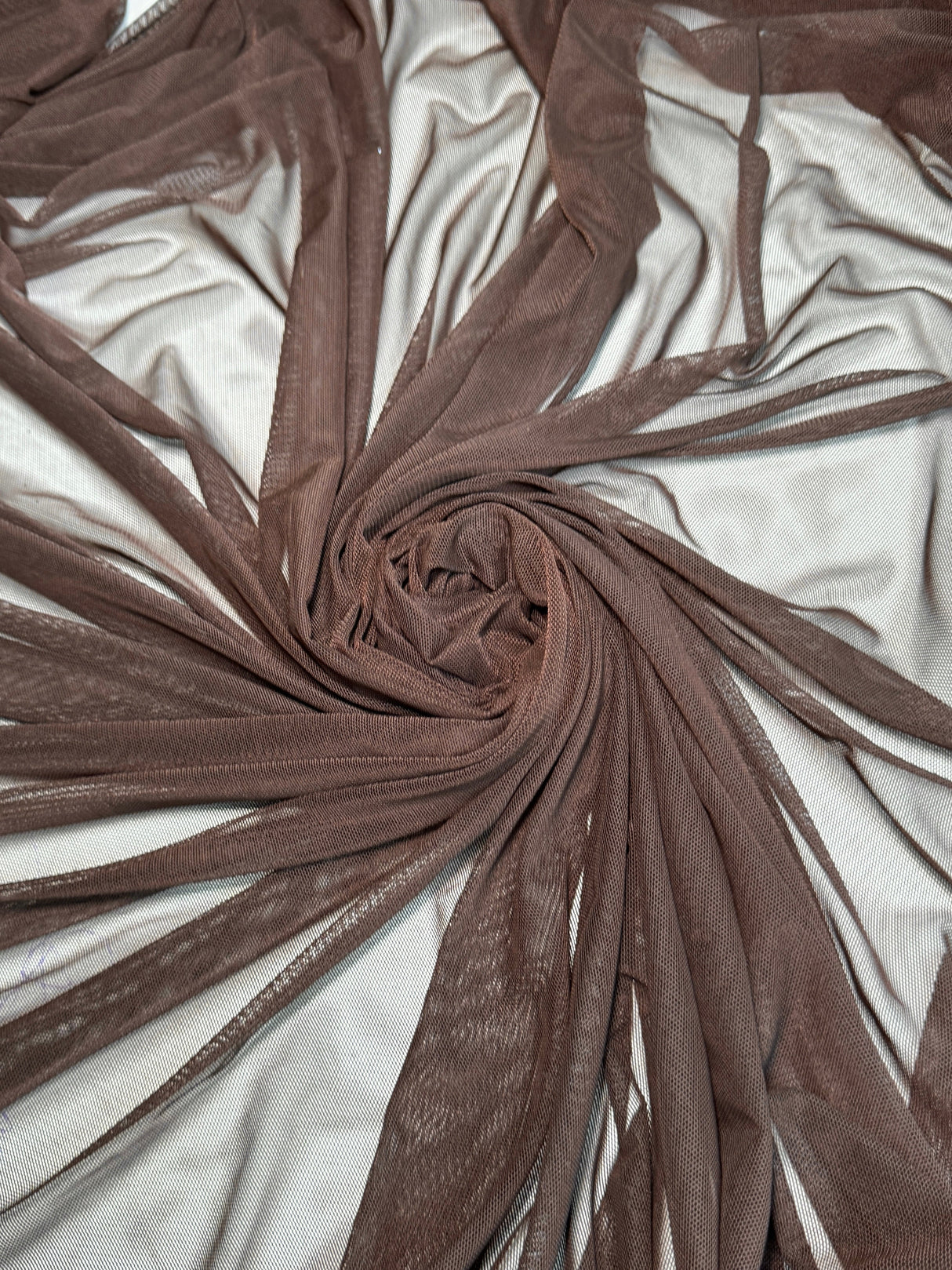 Chocolate Brown 4-Way Stretch Power Mesh