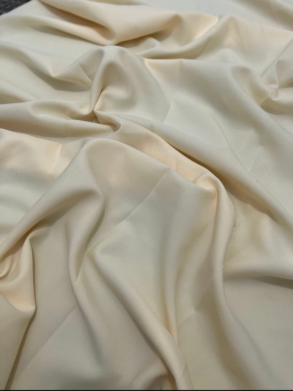 Cream Poly Poplin