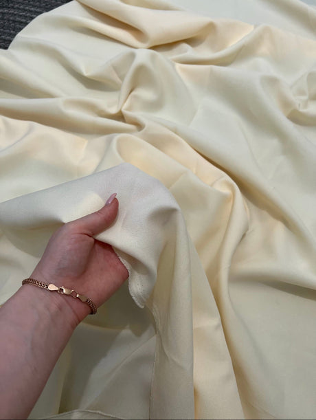 Cream Poly Poplin