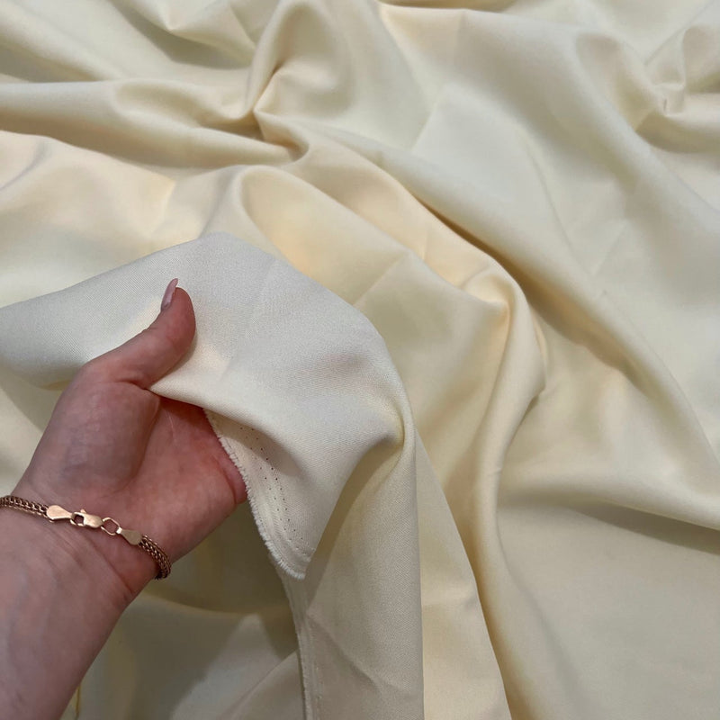 Cream Poly Poplin