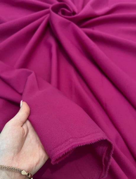 Fuchsia Poly Poplin