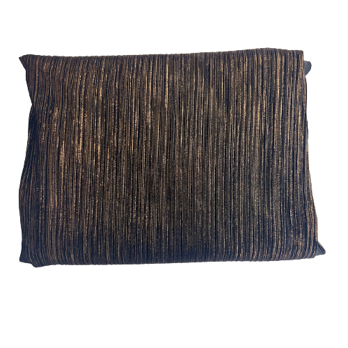 Metallic Pleated Stretch Velvet Fabric - Silver, Gold, Bronze, 58" Width, 4-Way Stretch (1 Yard)