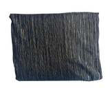 Metallic Pleated Stretch Velvet Fabric - Silver, Gold, Bronze, 58" Width, 4-Way Stretch (1 Yard)