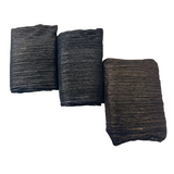 Metallic Pleated Stretch Velvet Fabric - Silver, Gold, Bronze, 58" Width, 4-Way Stretch (1 Yard)