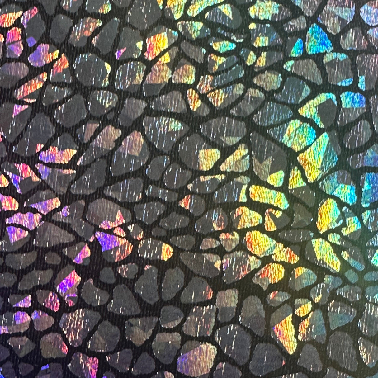 Nylon Spandex Holographic Snake Fabric 60"