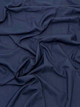 Navy Poly Poplin
