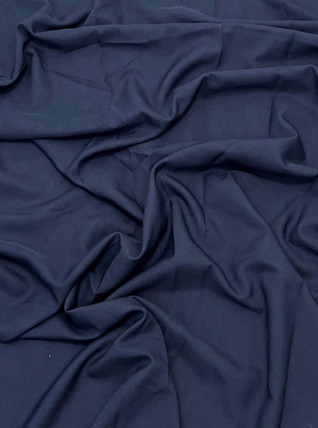 Navy Poly Poplin