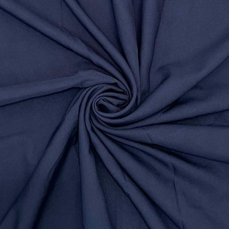 Navy Poly Poplin