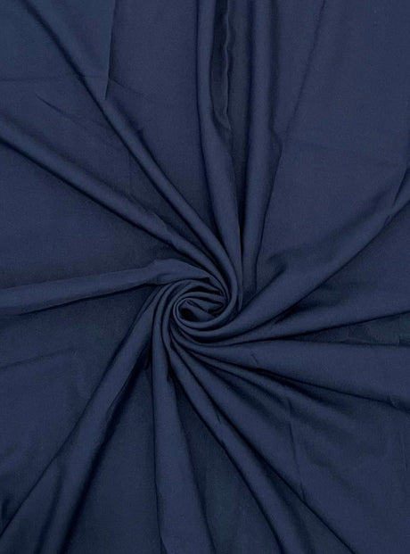 Navy Poly Poplin
