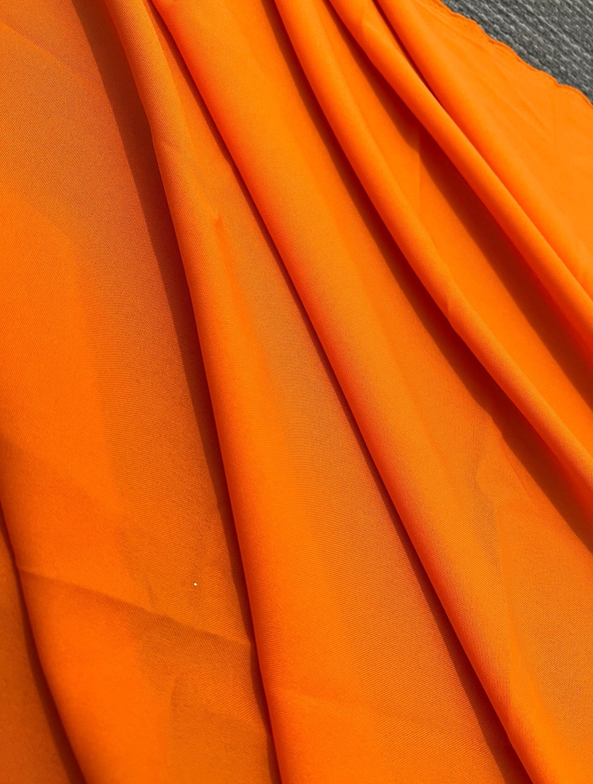 Orange Poly Poplin