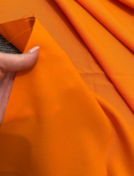 Orange Poly Poplin