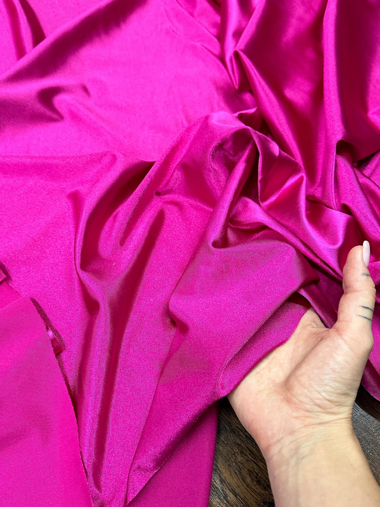 Shiny Nylon Spandex Fuchsia