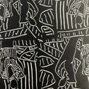 Nylon Spandex Fabric Jumbo Ancient Print 45"
