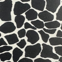 Nylon Spandex Giraffe Print Fabric 45" Black White