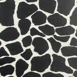 Nylon Spandex Giraffe Print Fabric 45" Black White