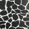 Nylon Spandex Giraffe Print Fabric 45" Black White