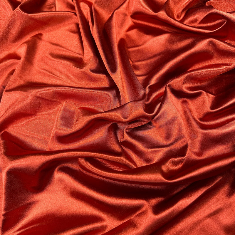Rust Shiny Nylon Spandex