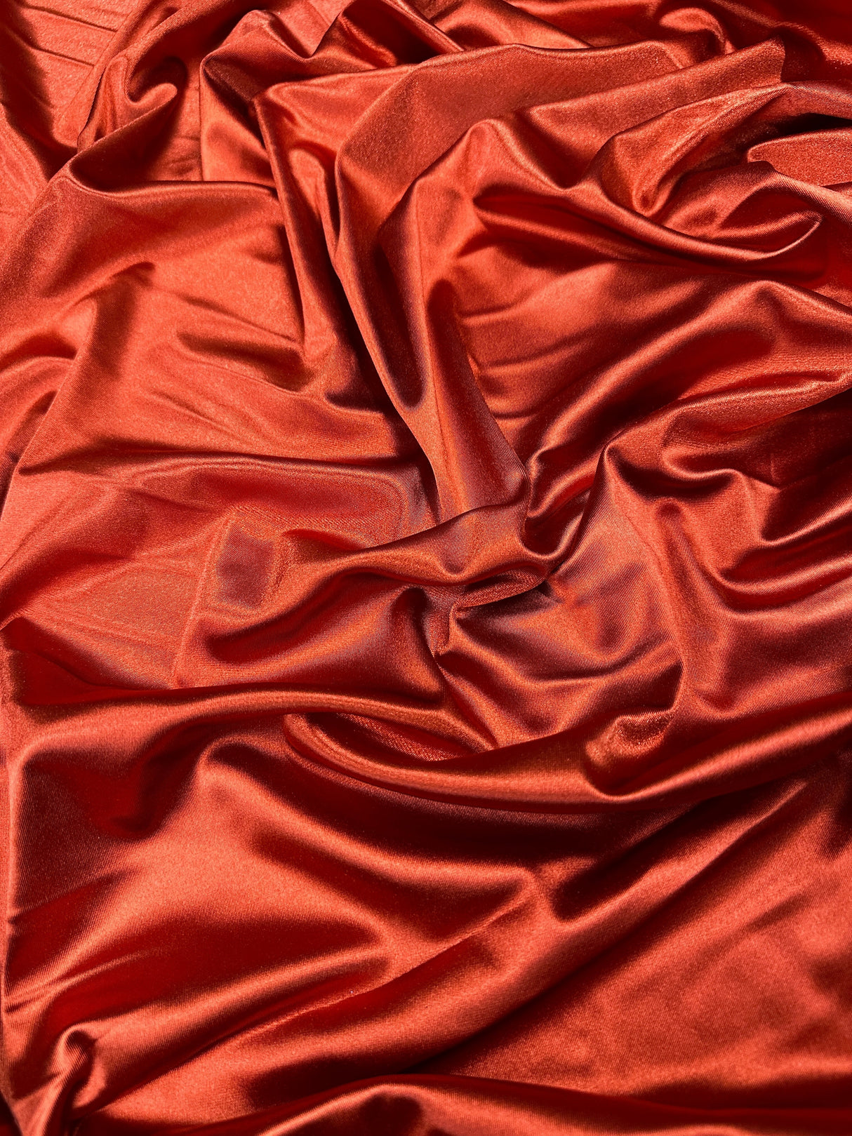 Rust Shiny Nylon Spandex