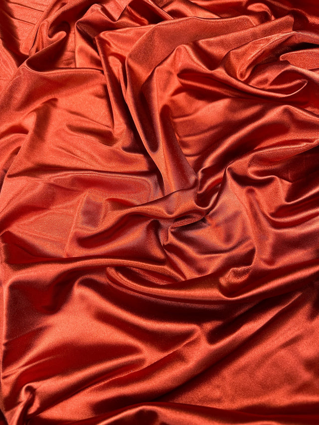 Rust Shiny Nylon Spandex