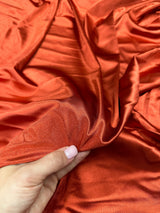 Rust Shiny Nylon Spandex