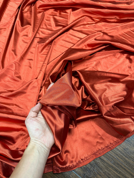 Rust Shiny Nylon Spandex