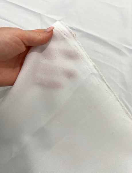 White Poly Poplin