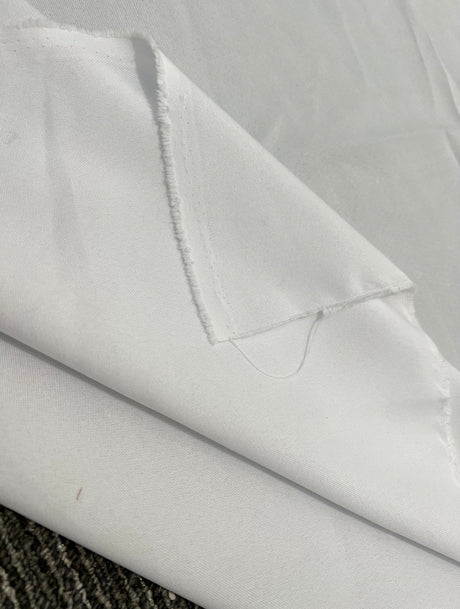 White Poly Poplin