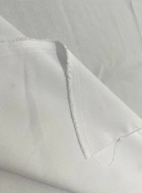 White Poly Poplin
