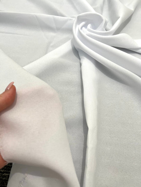 White Poly Poplin