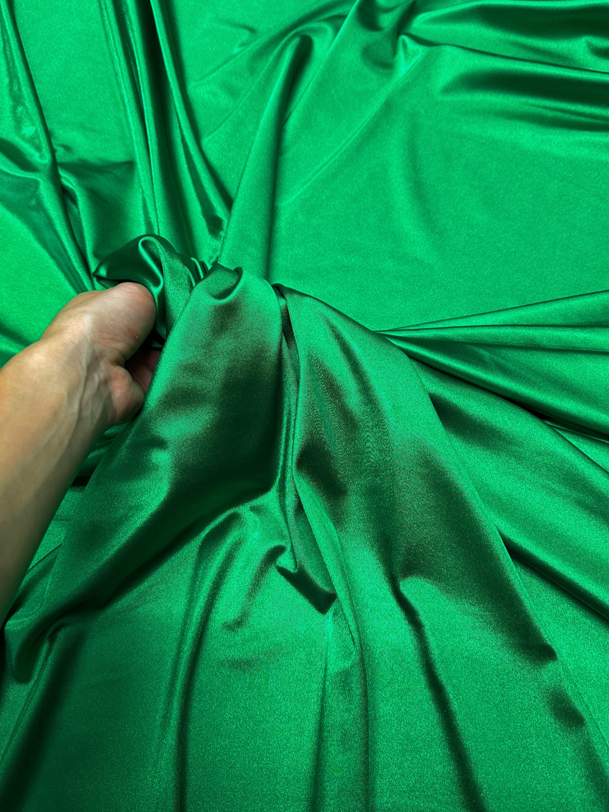 Shiny Nylon Spandex Emerald Green