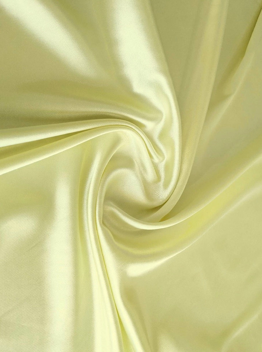 Pale Yellow Satin