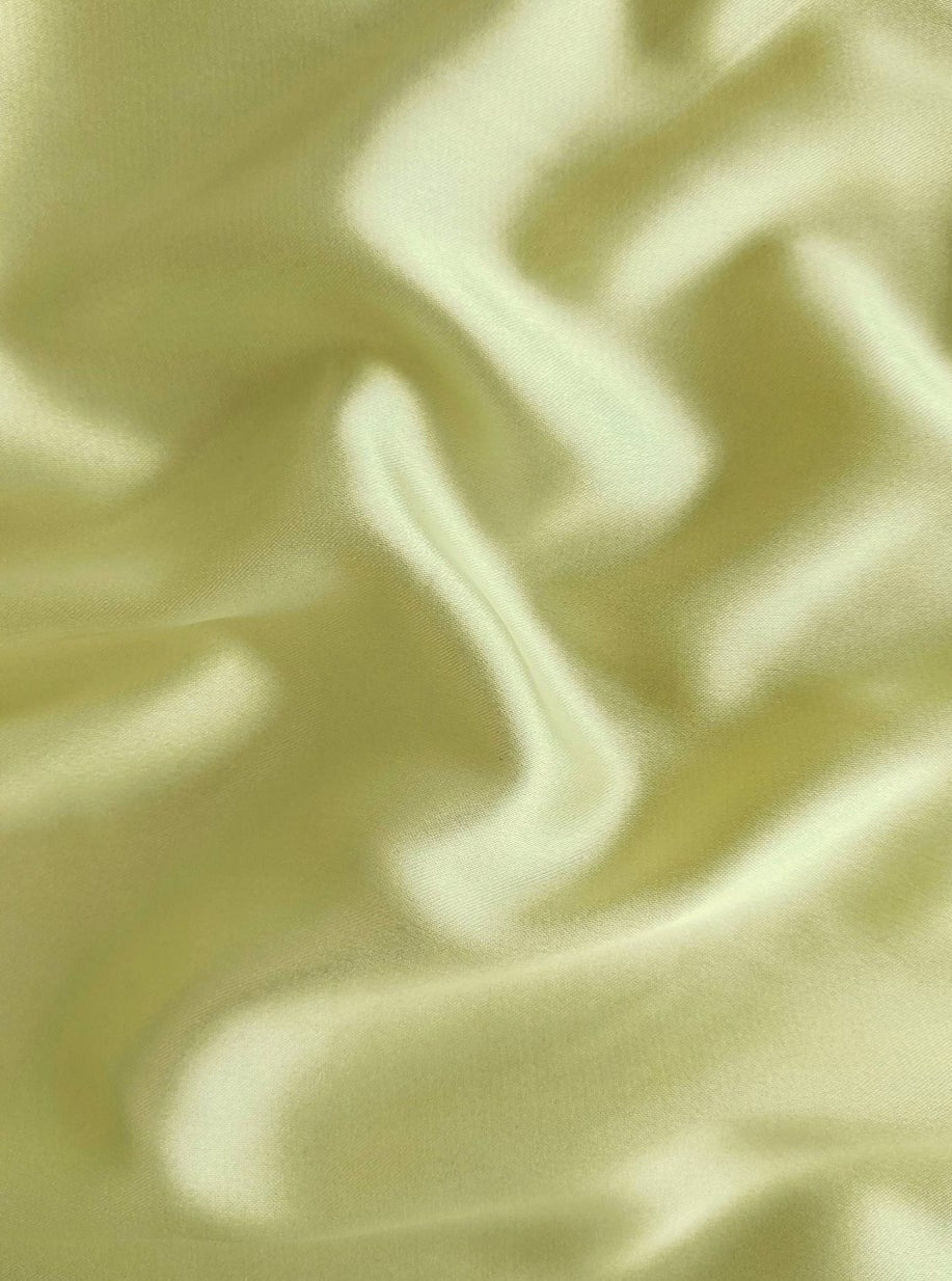 Pale Yellow Satin