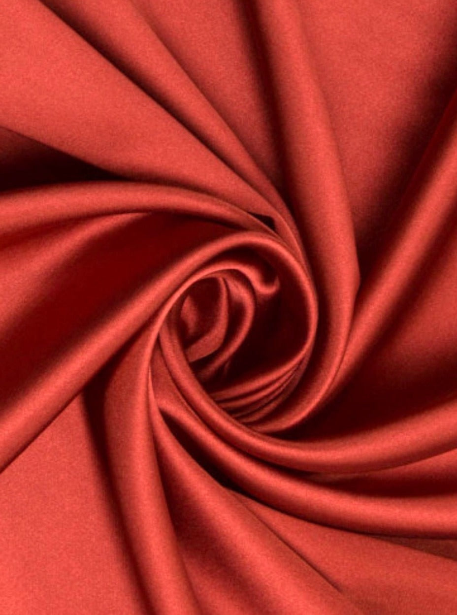 Burnt Orange Satin