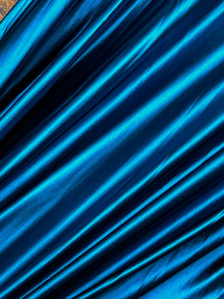 Shiny Nylon Spandex Deep Teal