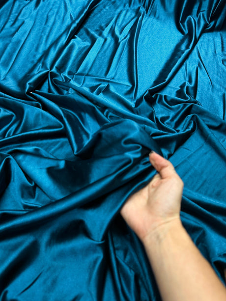 Shiny Nylon Spandex Deep Teal