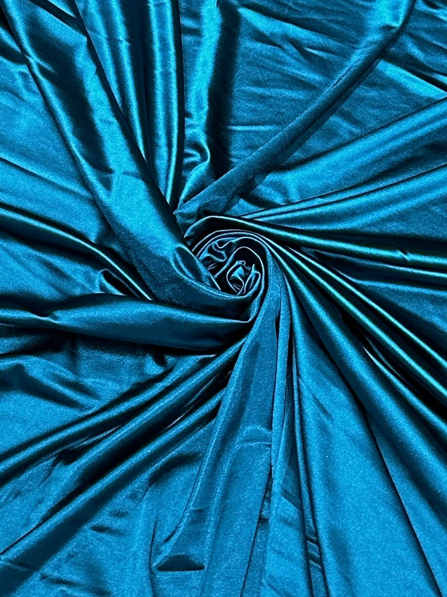 Shiny Nylon Spandex Deep Teal