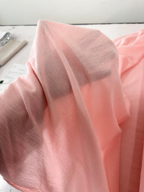 Cotton Gauze Blush Crinkle