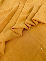 Mustard Crinkle Cotton Gauze
