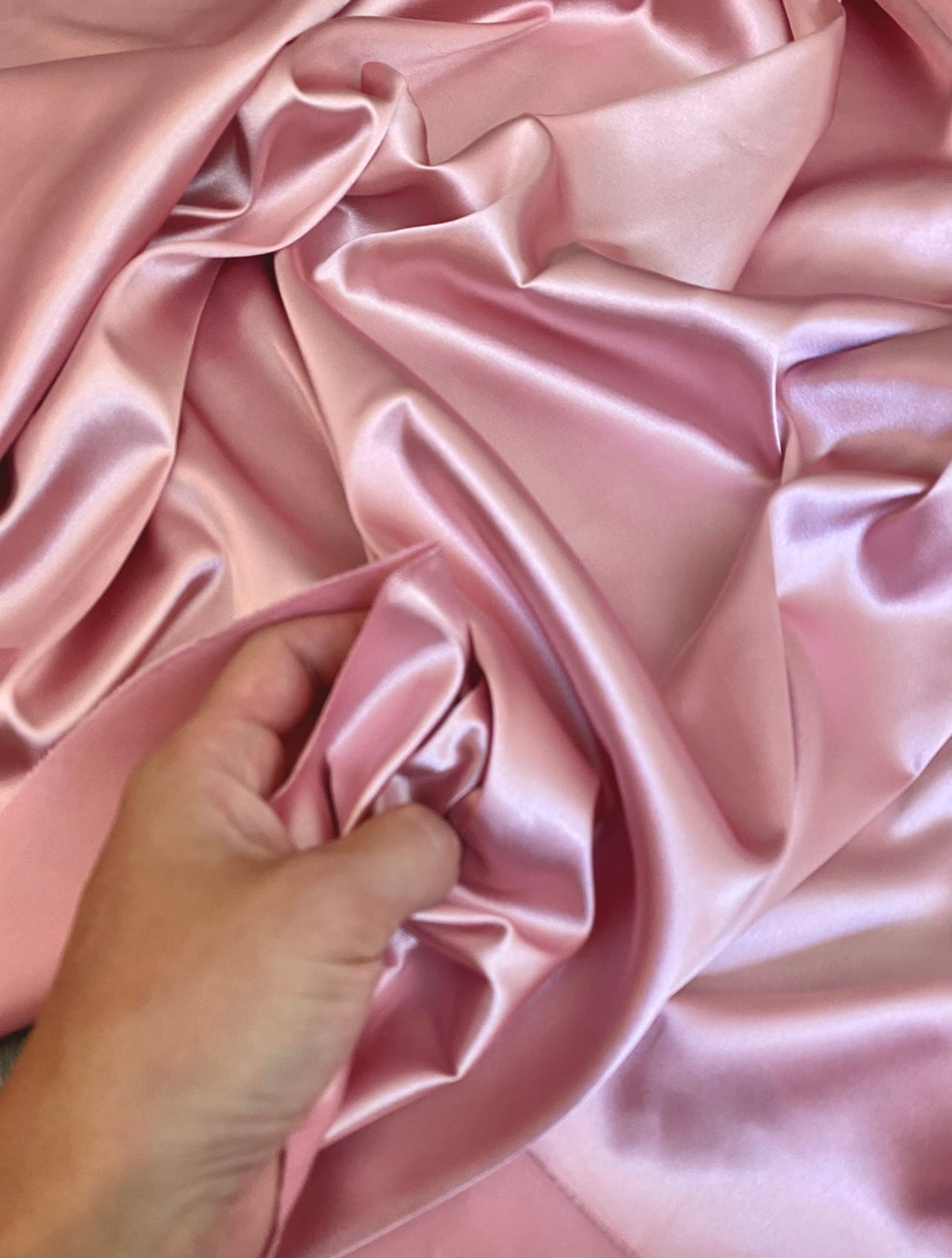 Stretch Crepe Back Satin Dusty Rose