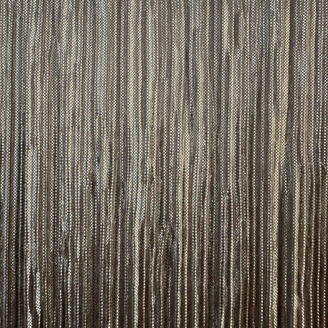 Polyester Pleated Bodre Foil Fabric 60"